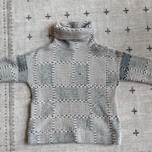 Prana Patchwork pink Turtleneck Sweater